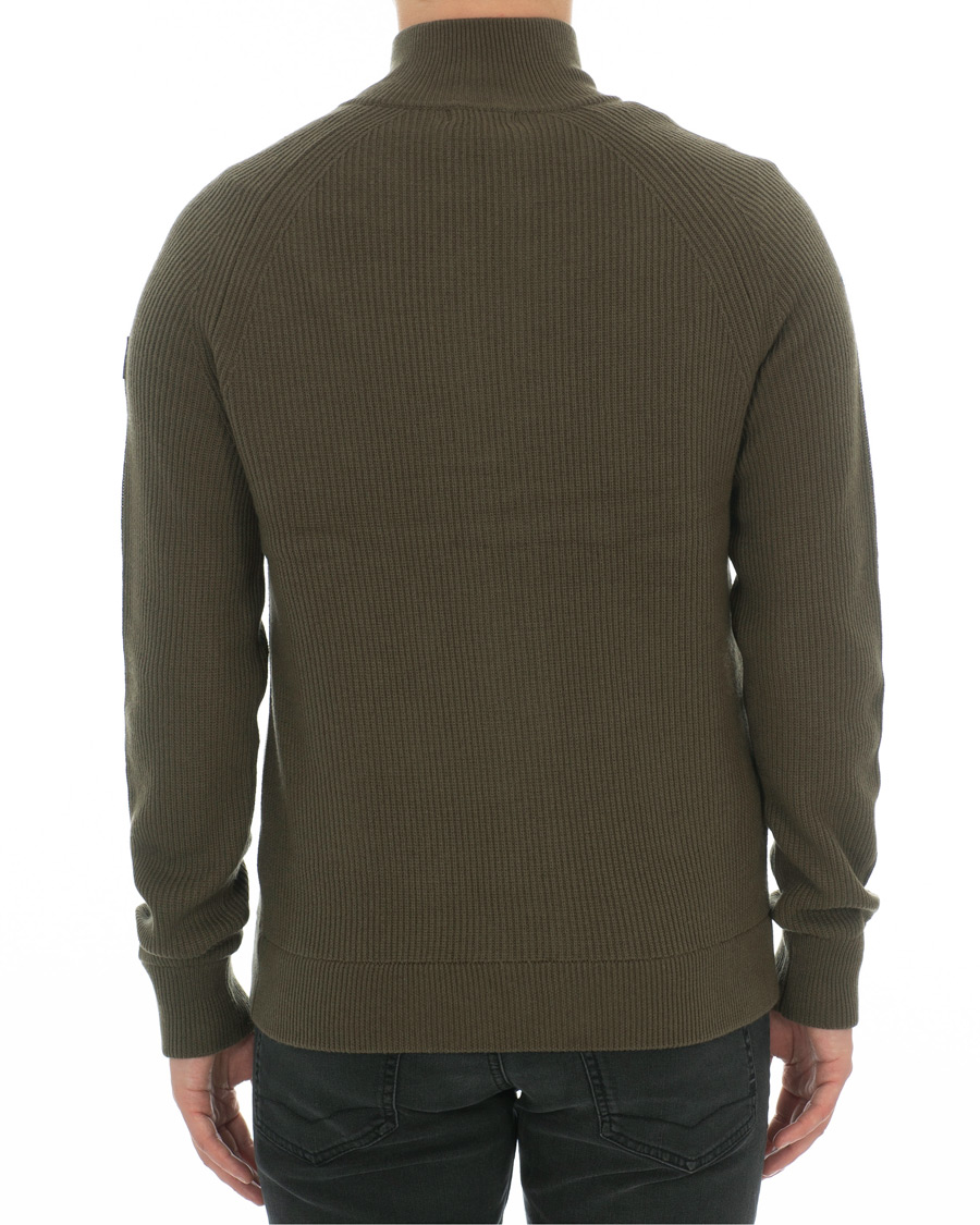 Uomini | Maglieria | J.Lindeberg | Carlo Cotton/Wool Full Zip Green