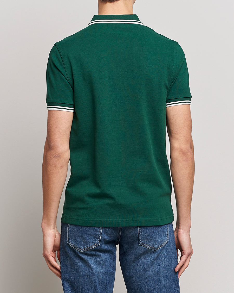 Uomini | Polo | Fred Perry | Twin Tipped Polo Shirt Ivy/Snow White
