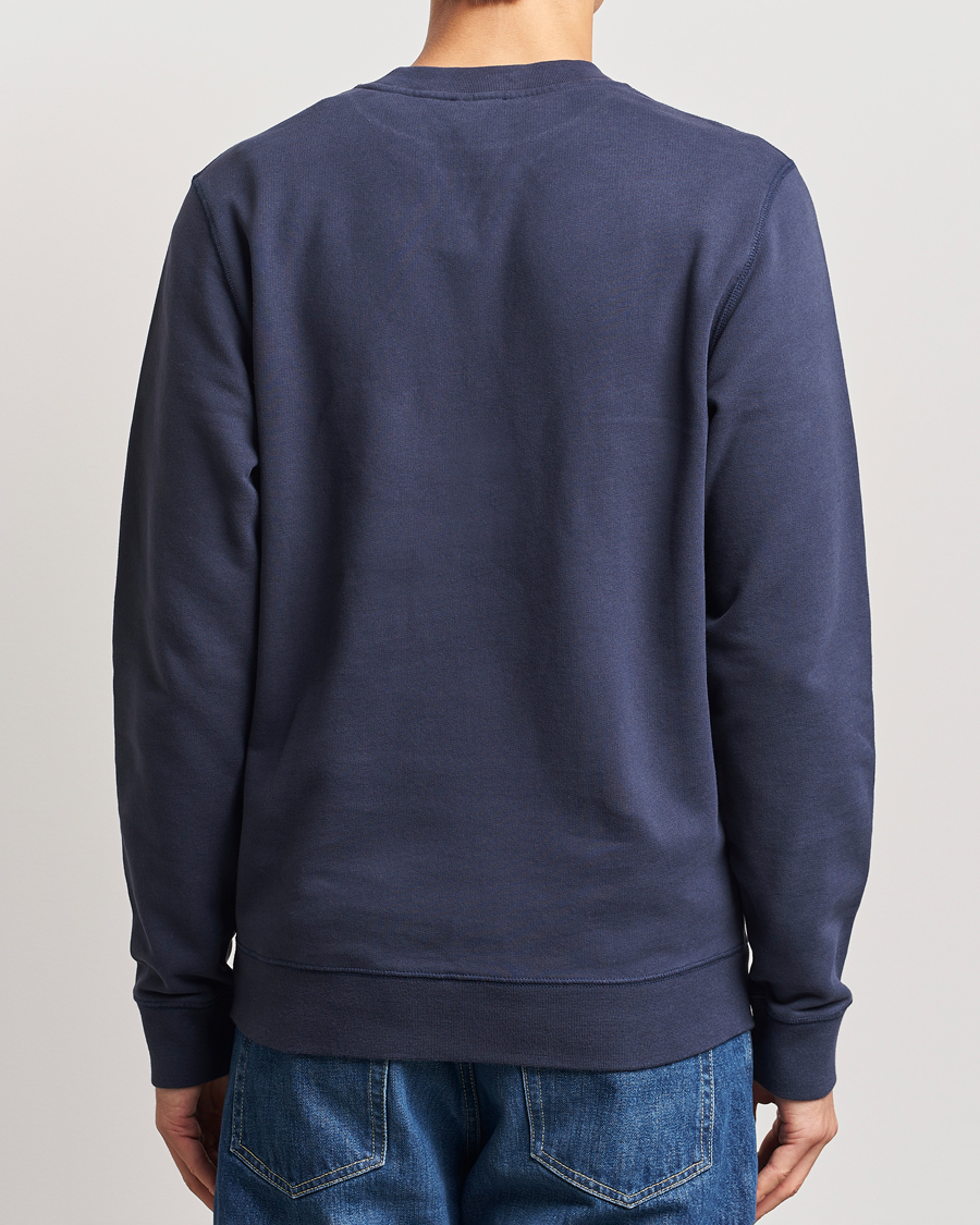 Uomini | Maglieria | Sunspel | Loopback Sweatshirt Navy