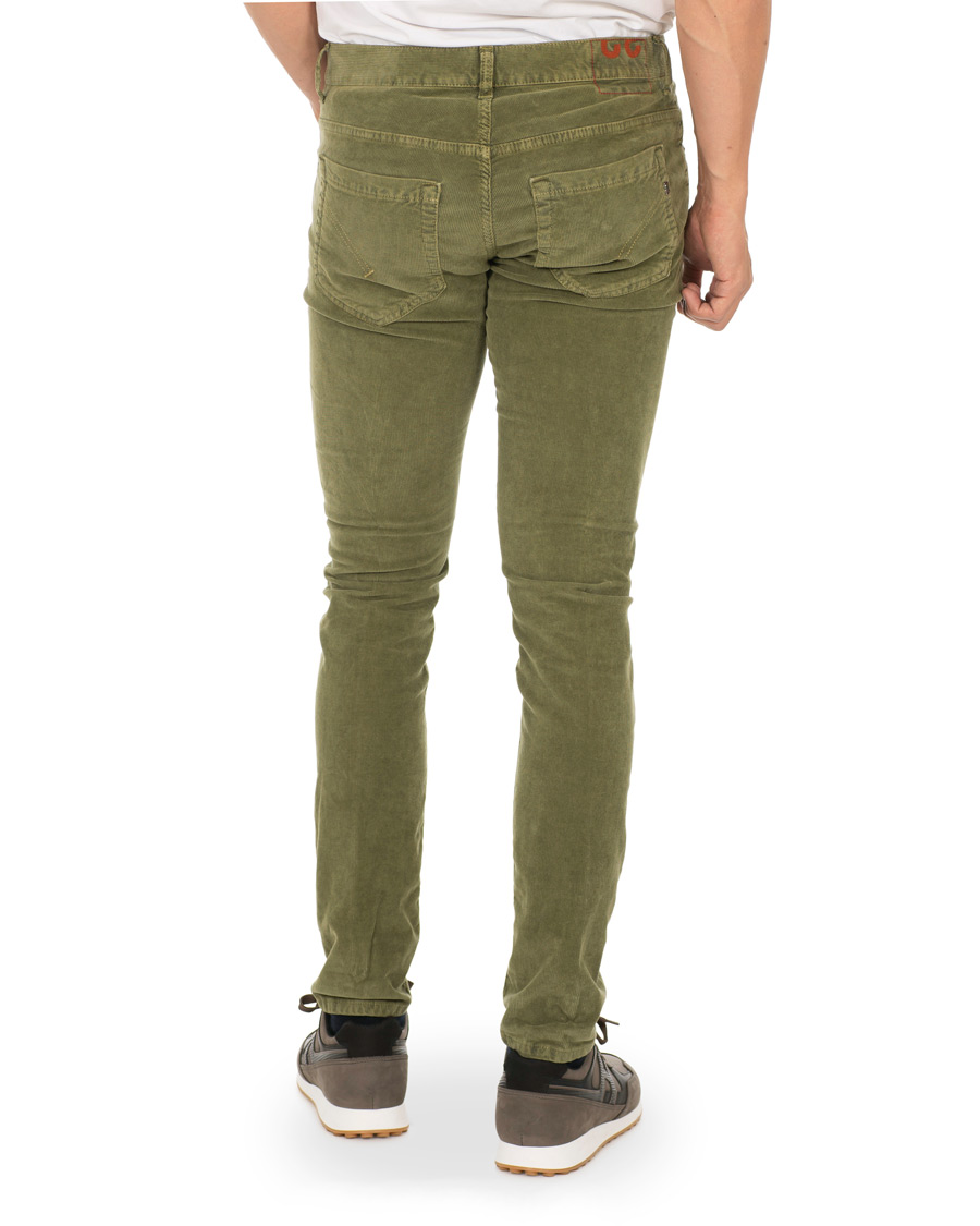 Uomini | Pantaloni | Dondup | George Corduroy Trousers Green