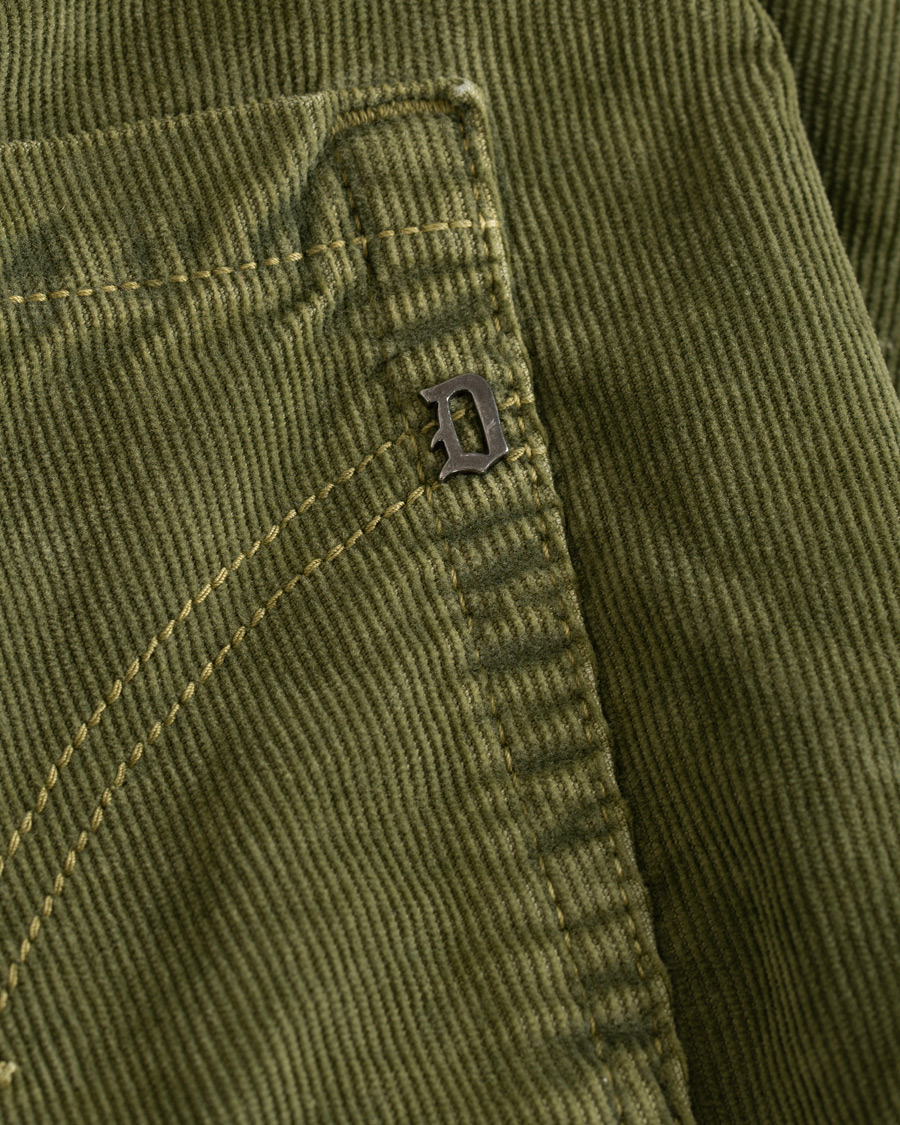 Uomini | Pantaloni | Dondup | George Corduroy Trousers Green