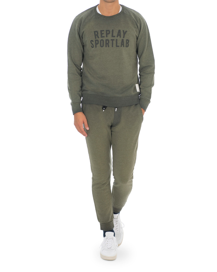 Uomini | Pantaloni | Replay | SportLab Sweatpants Military Green