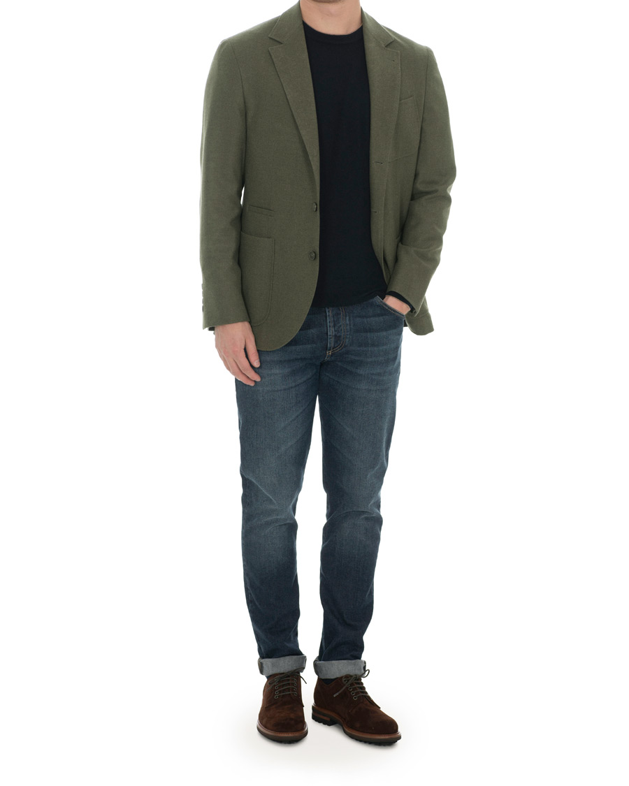 Uomini | Blazers | Brunello Cucinelli | Cashmere Blend Patch Pocket Blazer Green