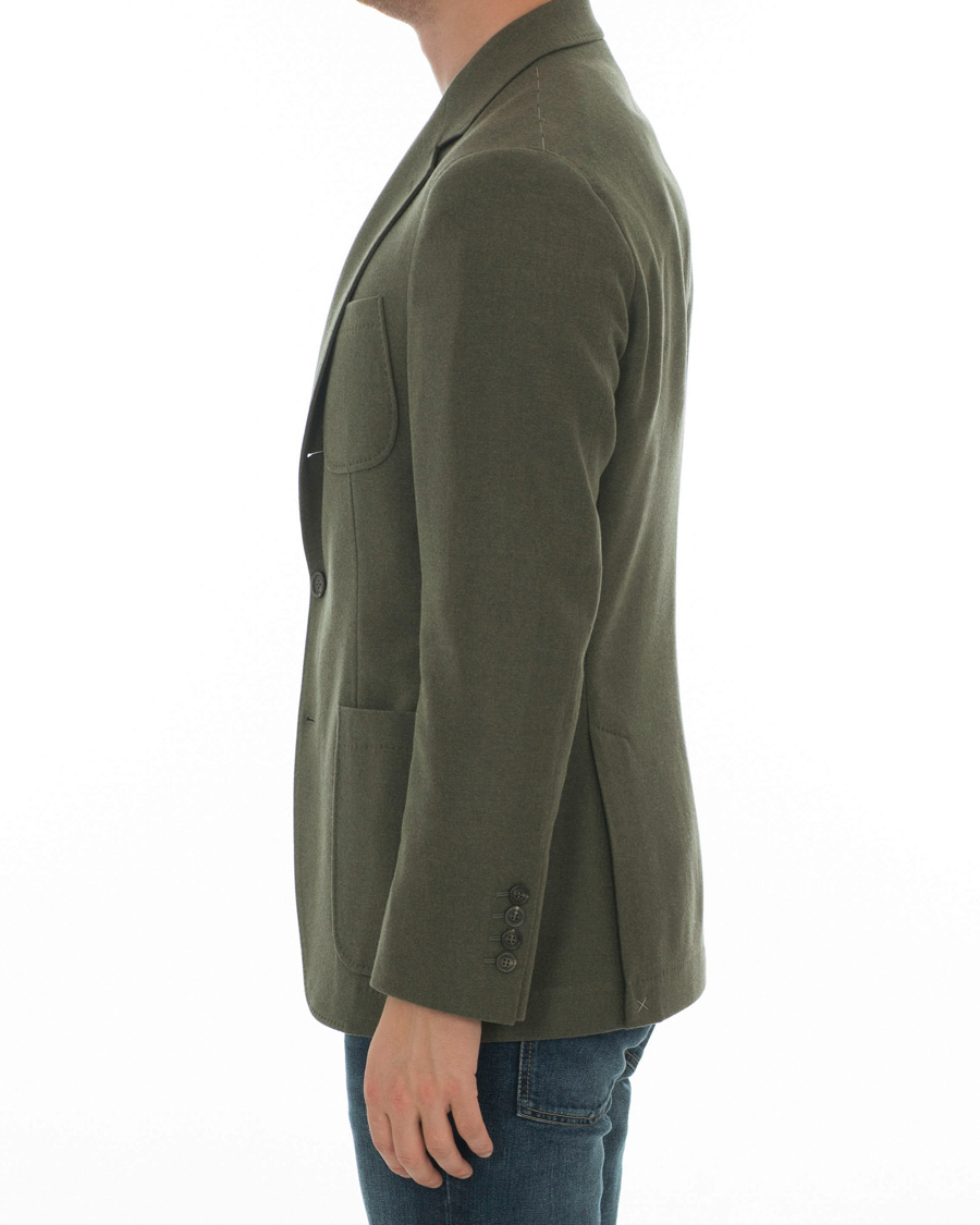 Uomini | Blazers | Brunello Cucinelli | Cashmere Blend Patch Pocket Blazer Green