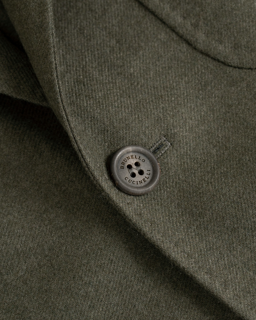 Uomini | Blazers | Brunello Cucinelli | Cashmere Blend Patch Pocket Blazer Green