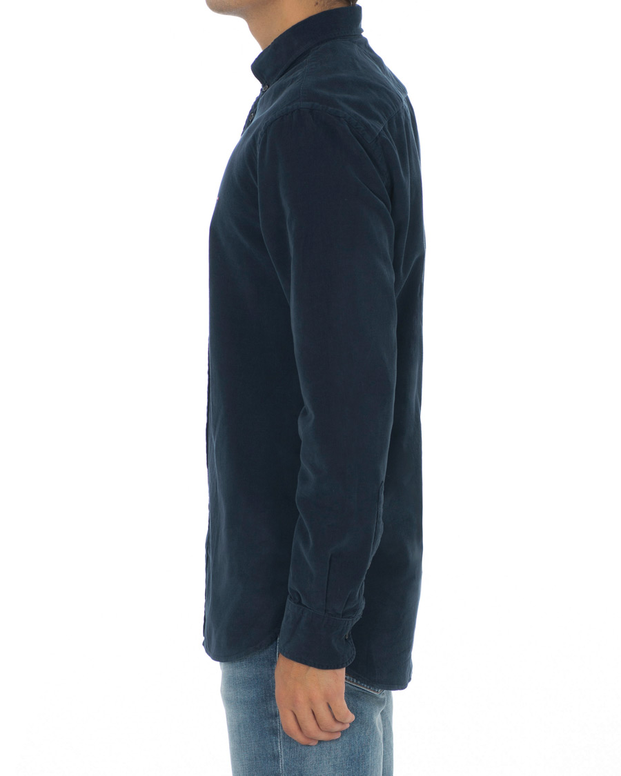 Uomini | Camicie | Tommy Hilfiger | Garment Dyed Corduroy Shirt Navy