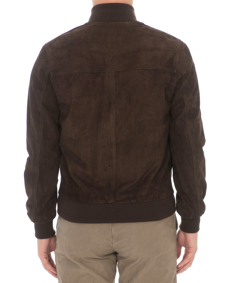 Uomini | Giacche | Valstar | Valstarino Suede Jacket Dark Brown