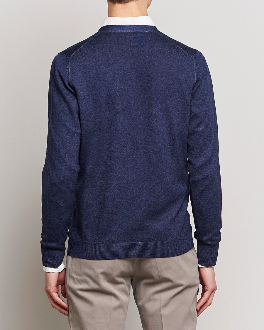 Uomini | Maglieria | Gran Sasso | Vintage Merino Fashion Fit Cardigan Navy
