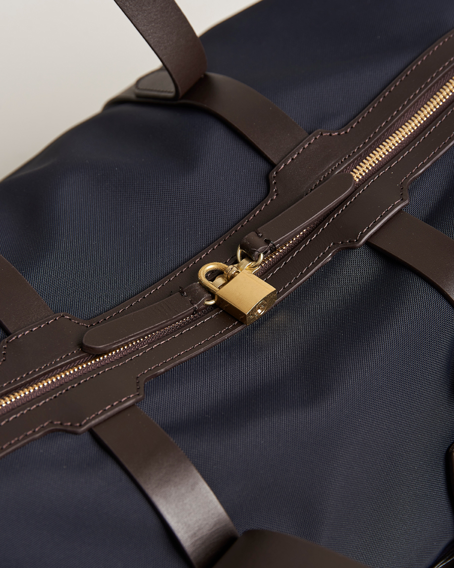 Uomini | Borse | Mismo | M/S Avail 48h Nylon Weekendbag Navy/Dark Brown