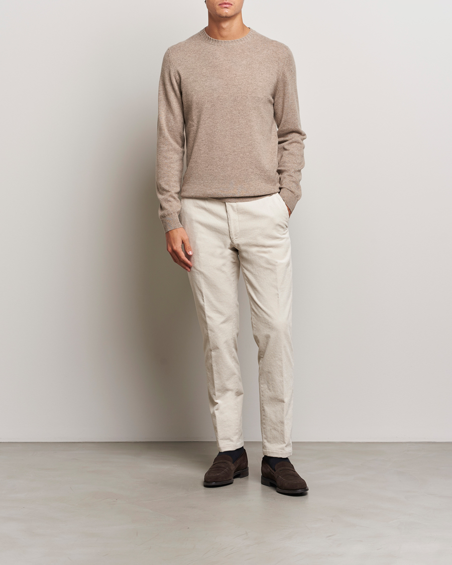 Uomini | Pantaloni | Oscar Jacobson | Denz Corduroy Trousers White