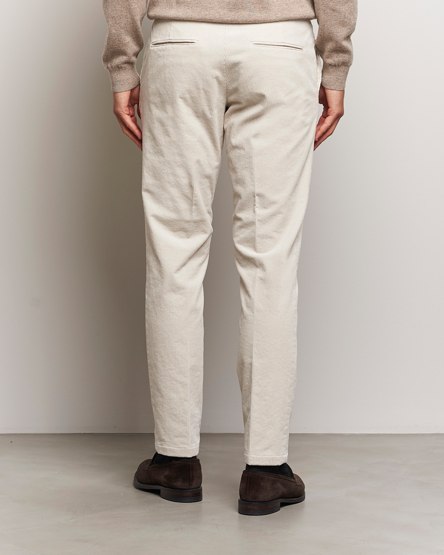 Uomini | Pantaloni | Oscar Jacobson | Denz Corduroy Trousers White