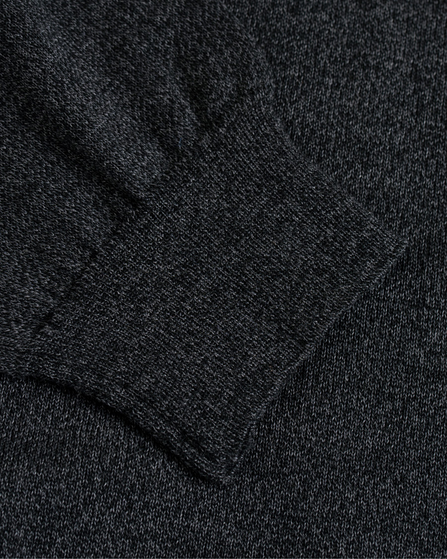 Uomini | Maglieria | Oscar Jacobson | Cole Extra Fine Merino Rollneck Dark Grey