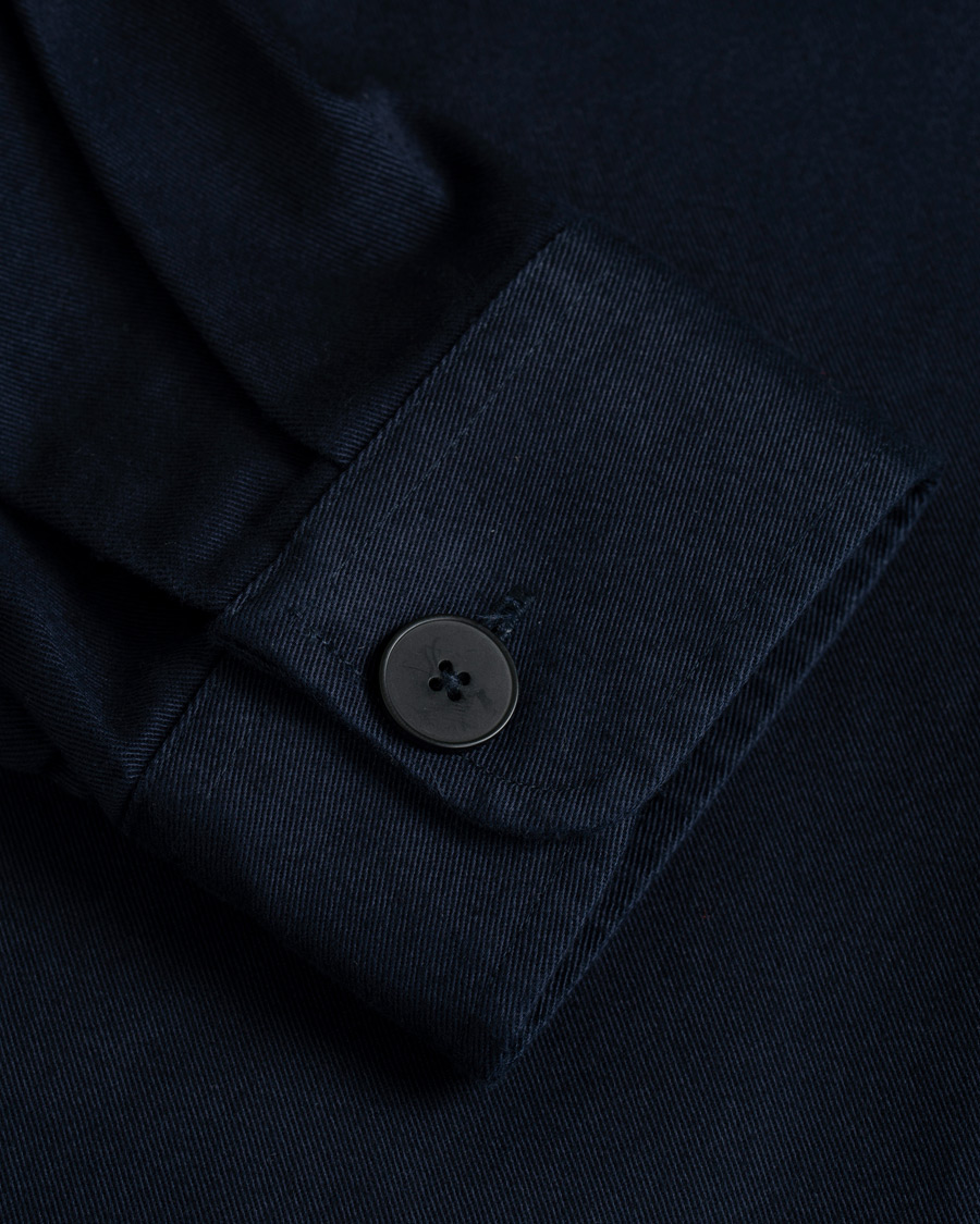 Uomini | Camicie | Samsøe Samsøe | Samsøe & Samsøe Waltones Cotton Overshirt Night Sky