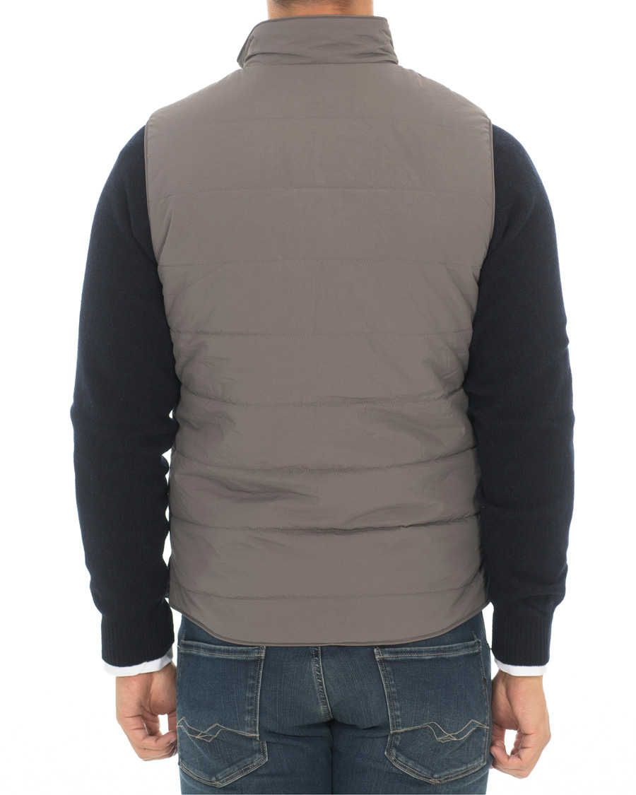 Uomini | Giacche | Stenströms | Soft Quilted Nylon Vest Grey