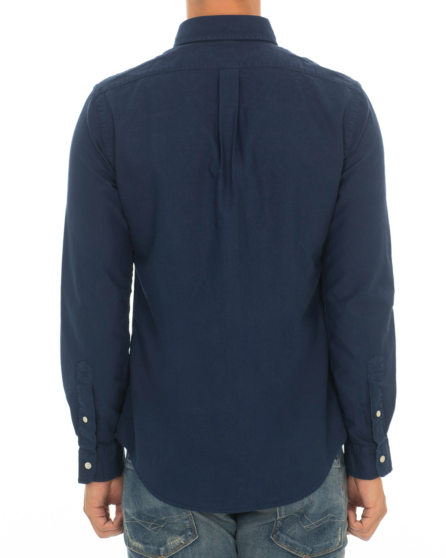 Uomini | Camicie | Polo Ralph Lauren | Slim Fit Garment Dyed Oxford Shirt Newport Navy