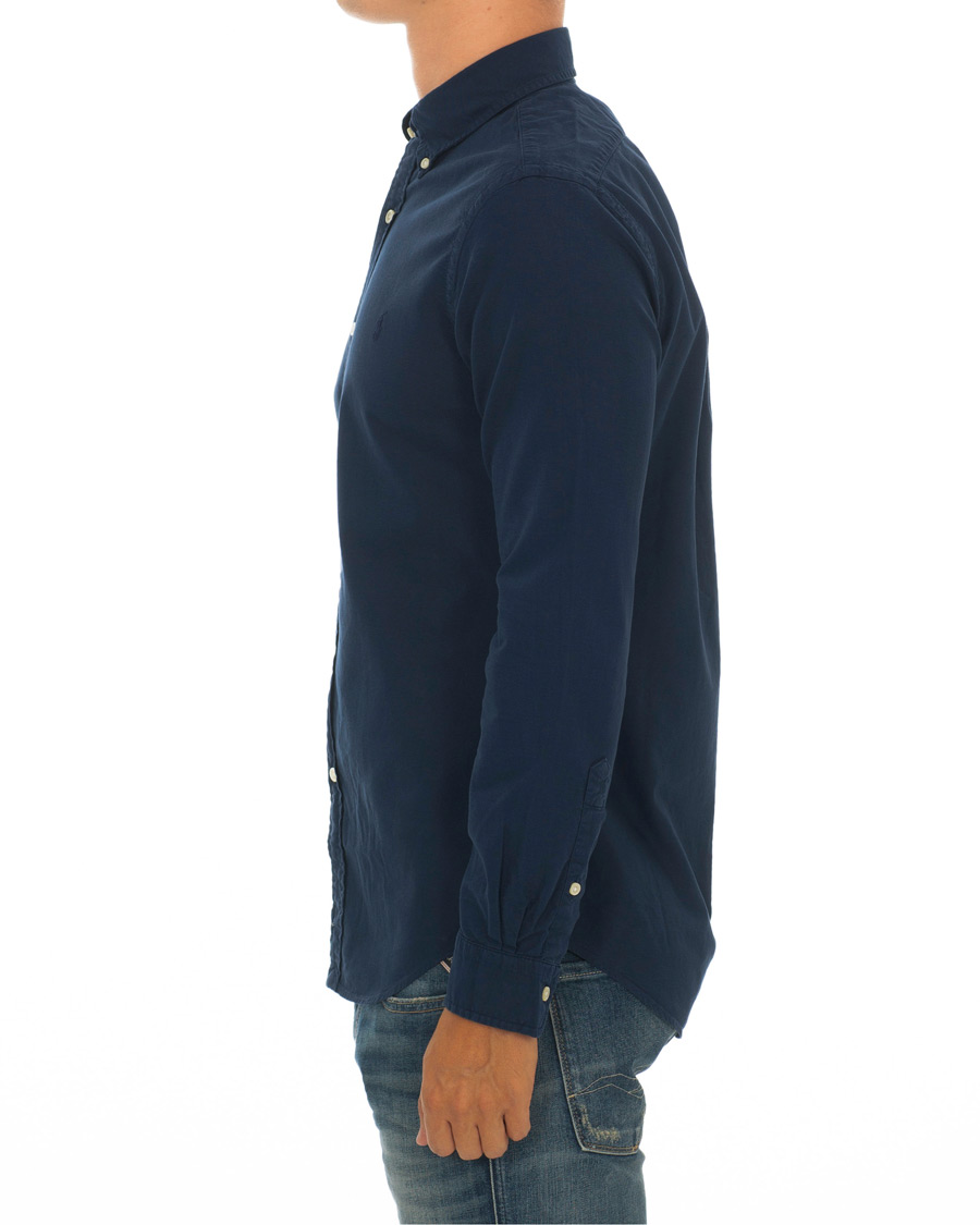 Uomini | Camicie | Polo Ralph Lauren | Slim Fit Garment Dyed Oxford Shirt Newport Navy