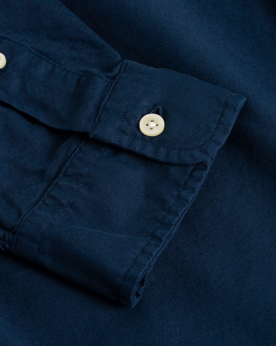 Uomini | Camicie | Polo Ralph Lauren | Slim Fit Garment Dyed Oxford Shirt Newport Navy