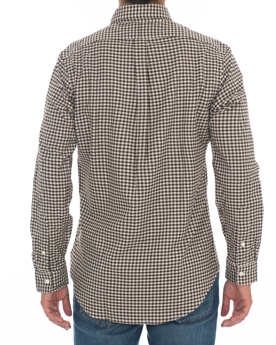 Uomini | Camicie | Polo Ralph Lauren | Custom Fit Twill Check Shirt Brown/White