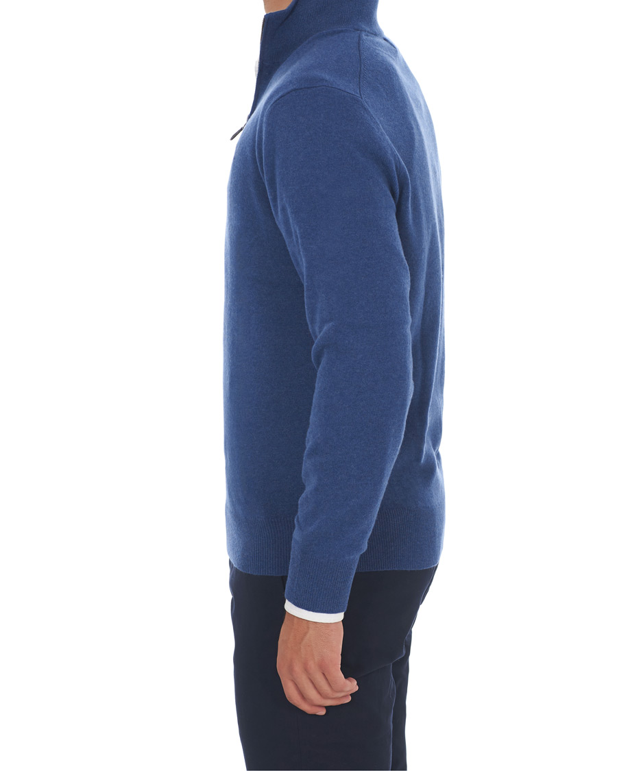 Uomini | Maglieria | Polo Ralph Lauren | Merino Half Zip Shale Blue