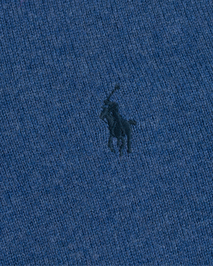Uomini | Maglieria | Polo Ralph Lauren | Merino Half Zip Shale Blue