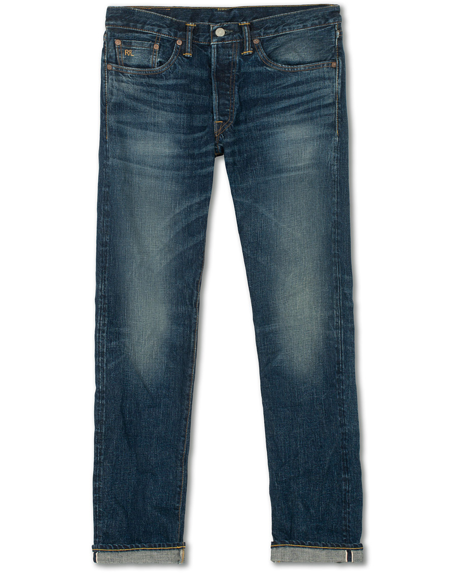 Uomini | Jeans | RRL | Low Straight Fit Selvedge Jeans Milwaukee Wash