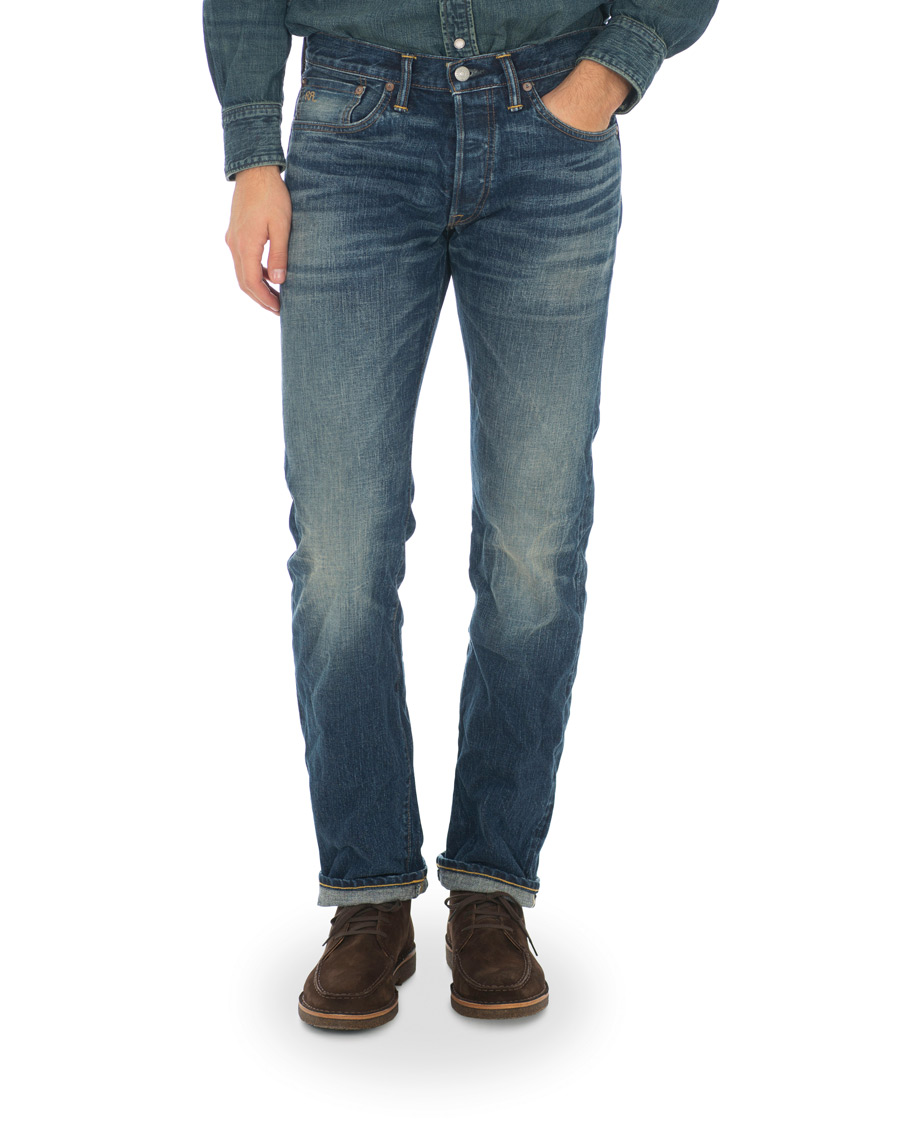 Uomini | Jeans | RRL | Low Straight Fit Selvedge Jeans Milwaukee Wash