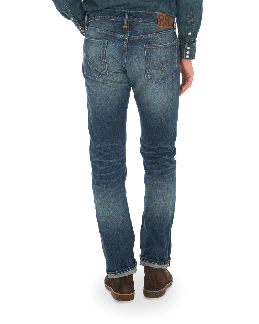Uomini | Jeans | RRL | Low Straight Fit Selvedge Jeans Milwaukee Wash