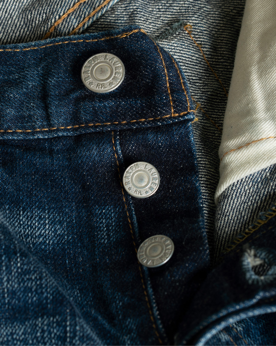Uomini | Jeans | RRL | Low Straight Fit Selvedge Jeans Milwaukee Wash