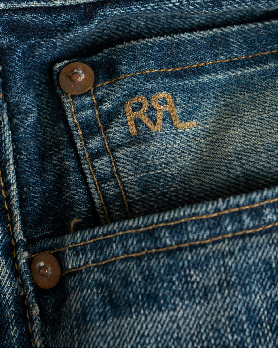 Uomini | Jeans | RRL | Low Straight Fit Selvedge Jeans Milwaukee Wash