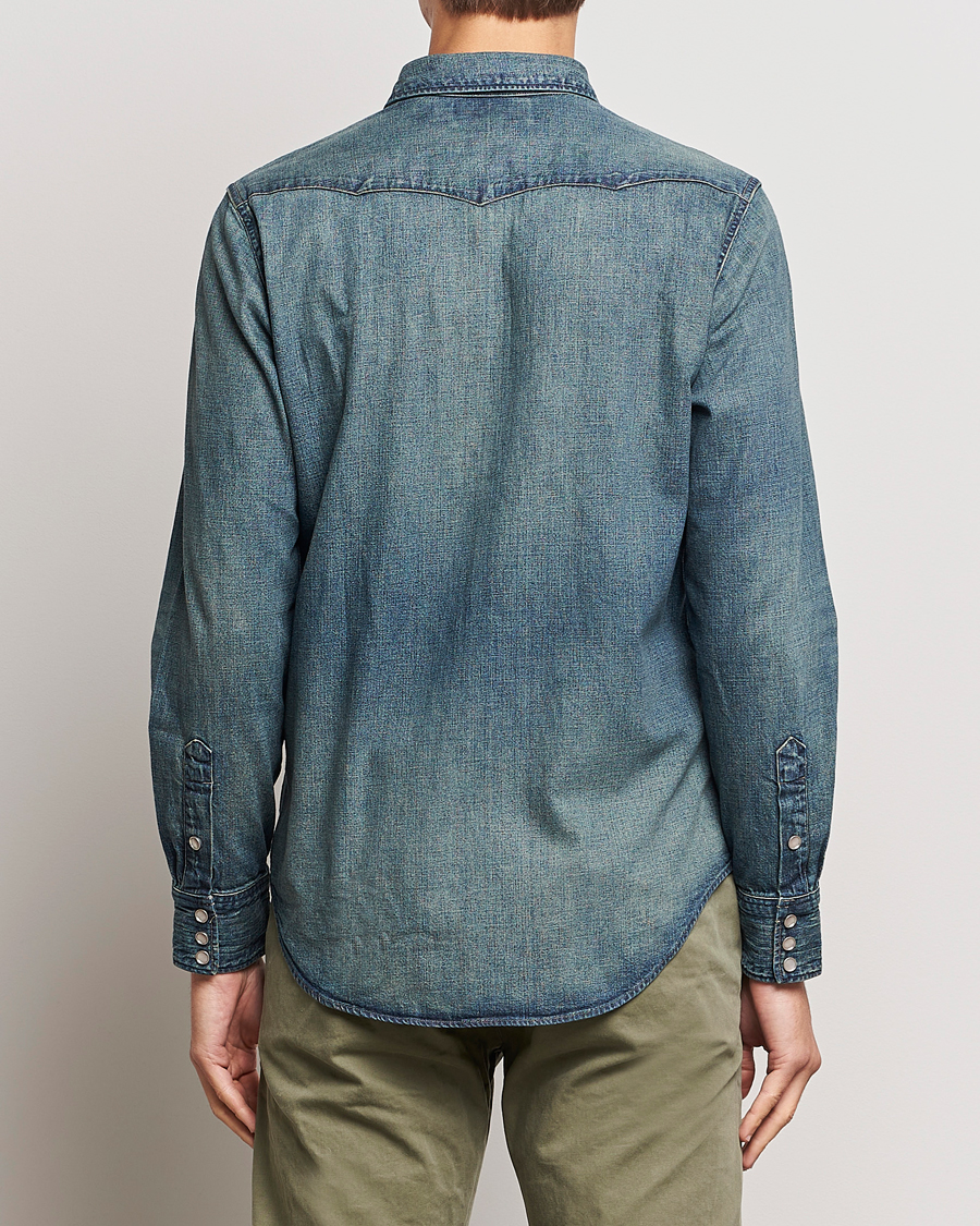 Uomini | Camicie | RRL | Buffalo Western Shirt Dark Wash