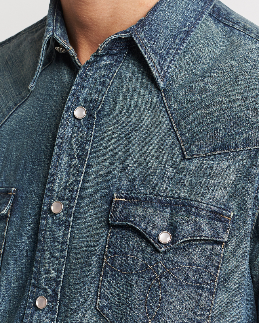Uomini | Camicie | RRL | Buffalo Western Shirt Dark Wash