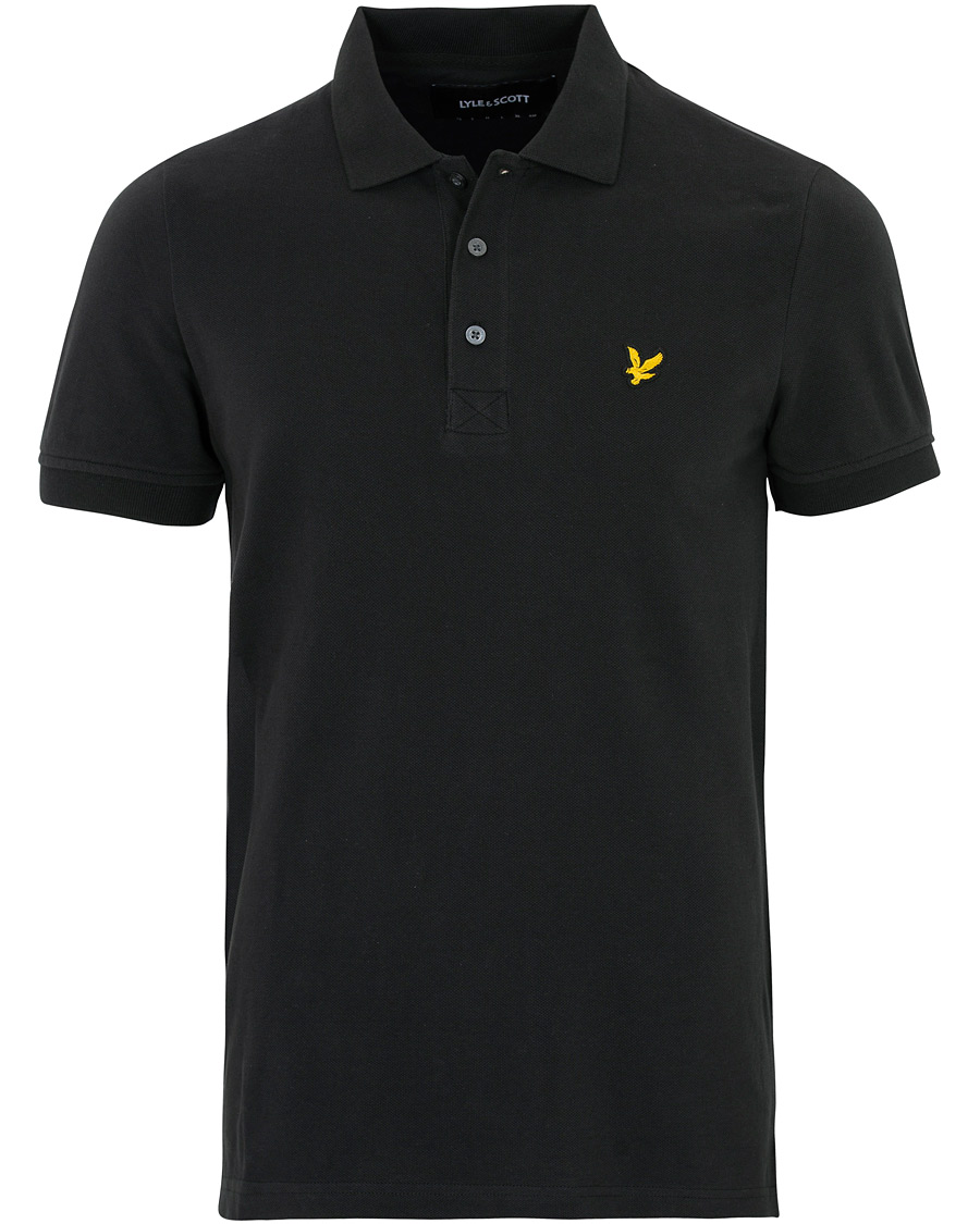 Uomini | Polo | Lyle & Scott | Plain Polo Shirt True Black