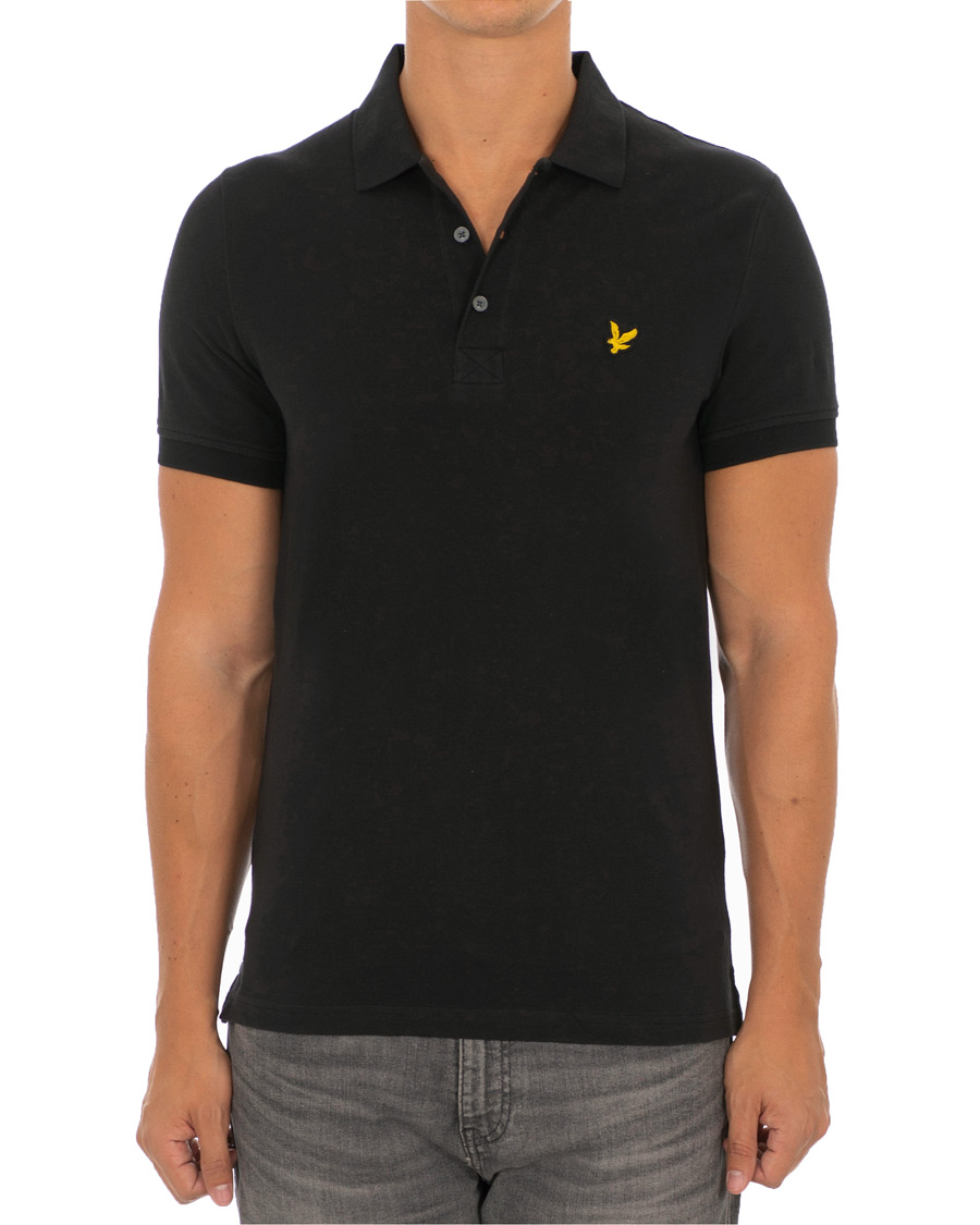 Uomini | Polo | Lyle & Scott | Plain Polo Shirt True Black