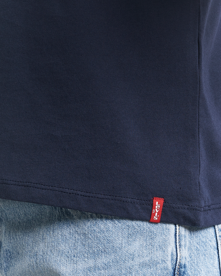 Uomini | T-shirt | Levi's | 2-Pack Crew Neck T-Shirt Navy/White
