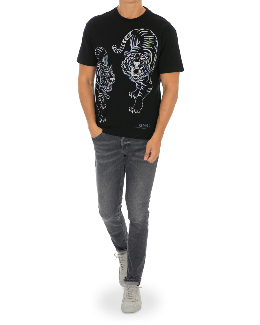 Uomini | T-shirt | KENZO | Double Tiger T-shirt Black