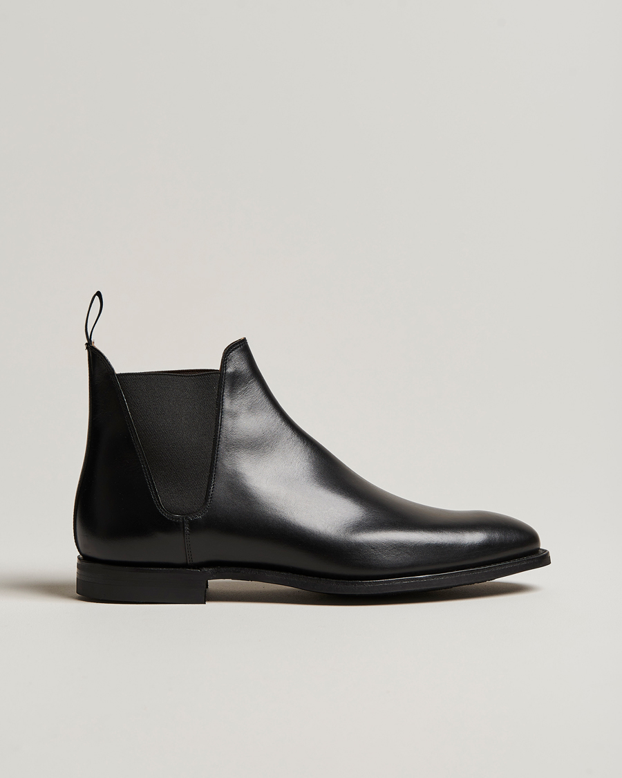Uomini | Stivali | Crockett & Jones | Chelsea 8 City Sole Black Calf