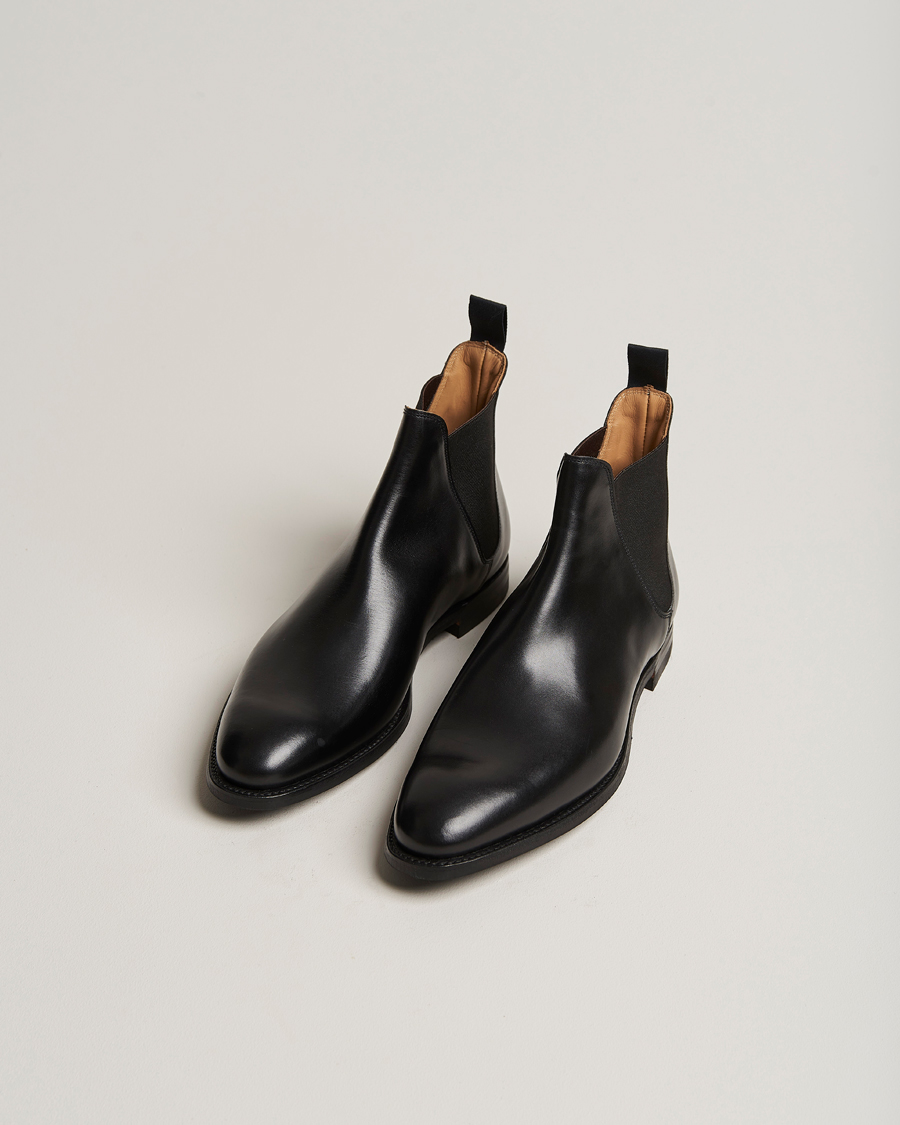 Uomini | Stivali | Crockett & Jones | Chelsea 8 City Sole Black Calf