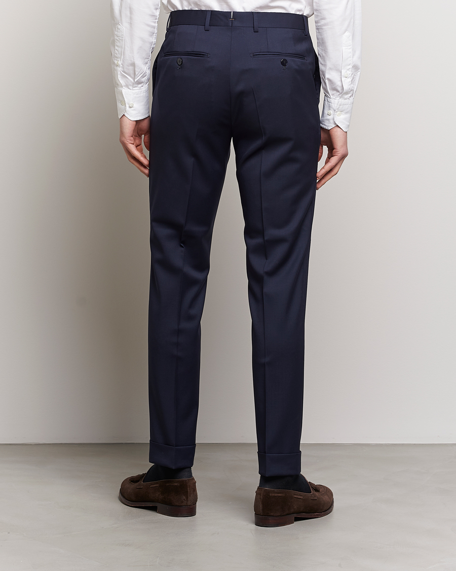Uomini | Pantaloni | Morris | Prestige Wool Suit Trousers Navy