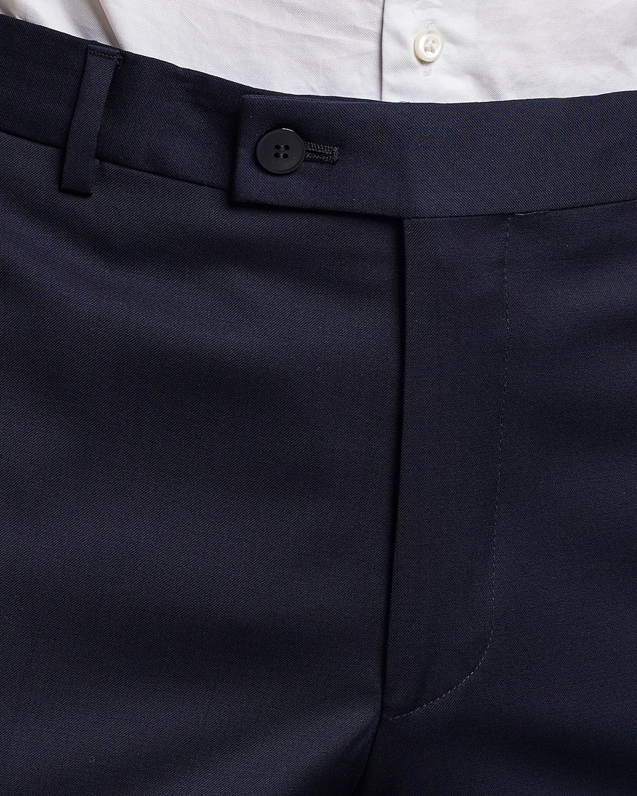 Uomini | Pantaloni | Morris | Prestige Wool Suit Trousers Navy