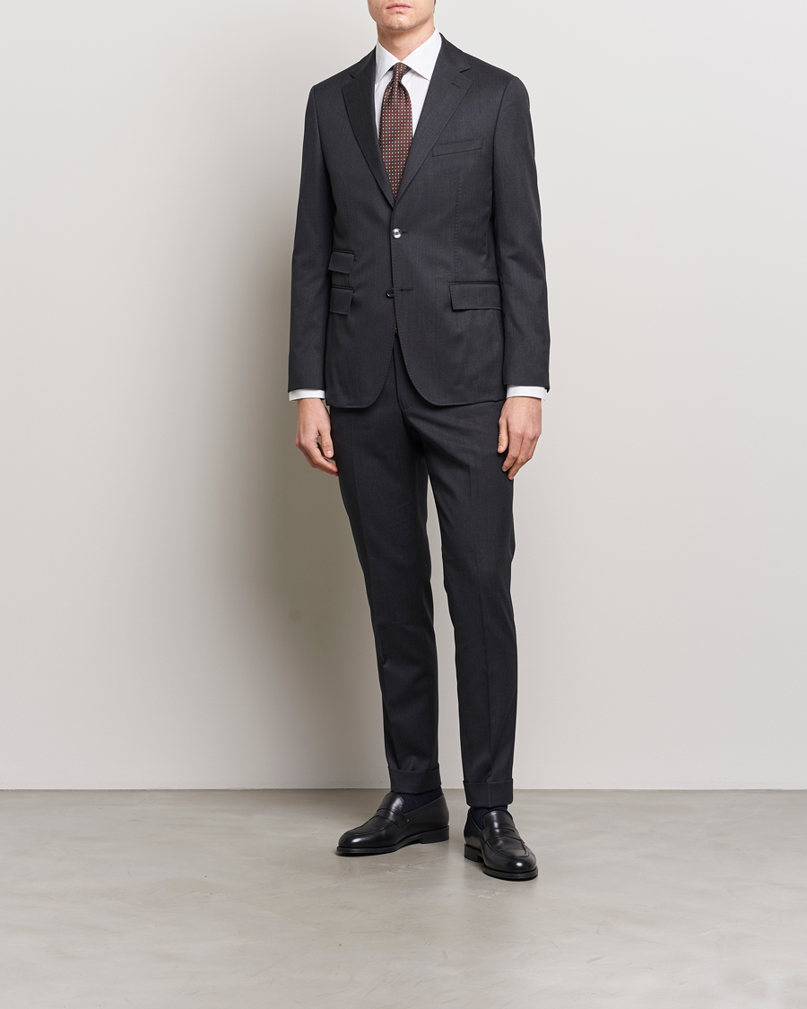 Uomini | Pantaloni | Morris | Heritage Prestige Suit Trousers Grey