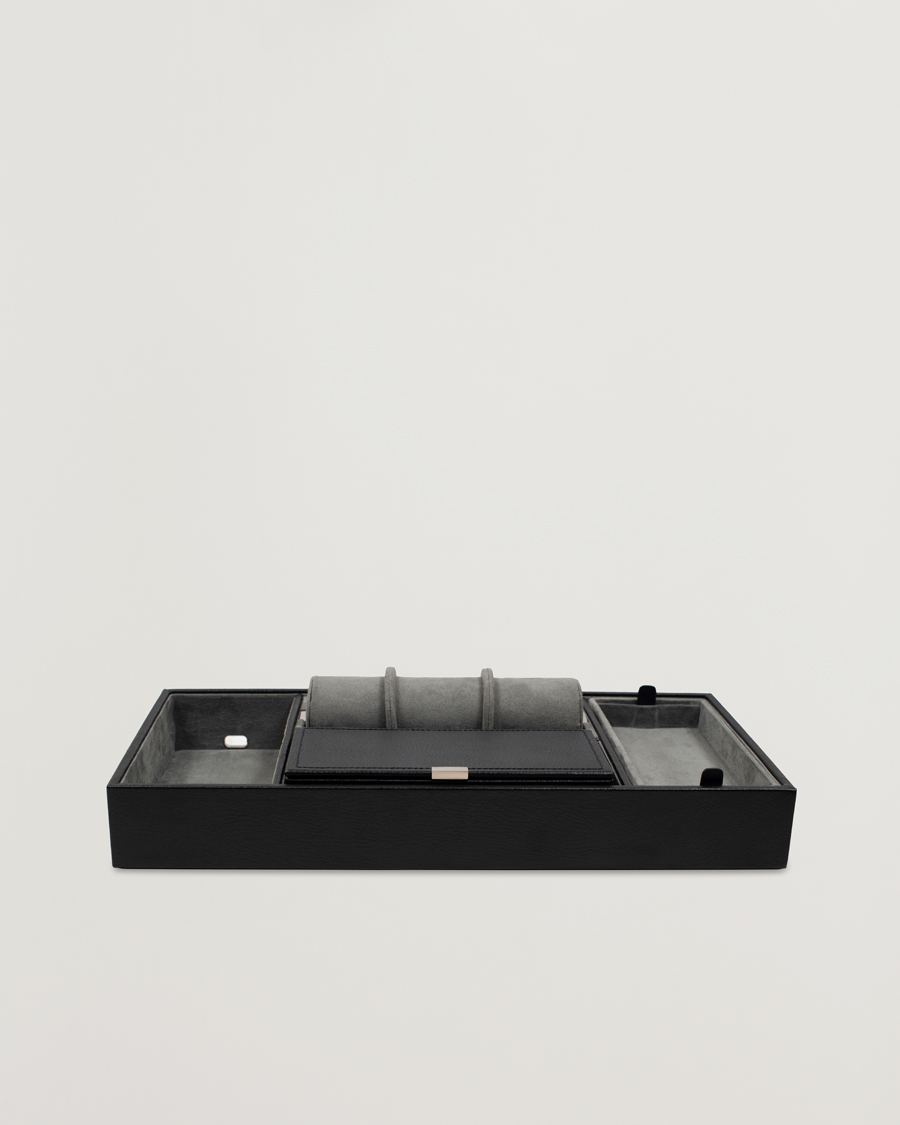 Uomini | Orologi & Portagioielli | WOLF | Howard Valet Tray with Cuff Black/Grey Pebble
