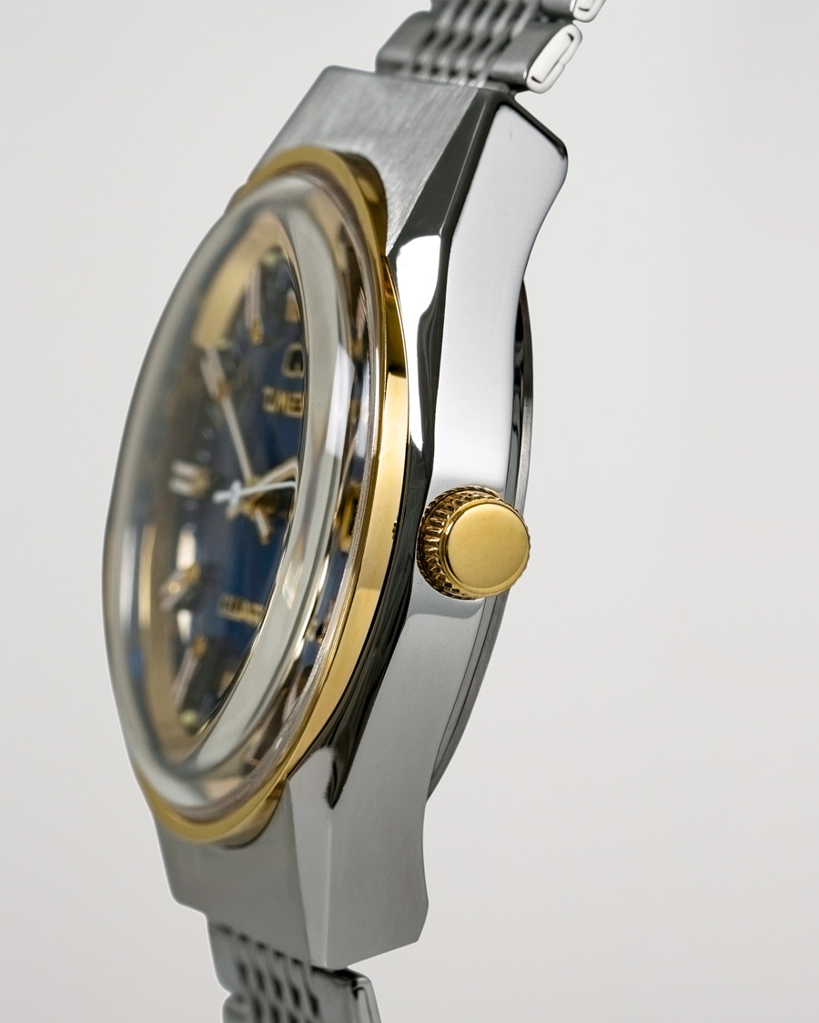 Uomini | Timex Q Reissue 1978 Falcon Eye 38mm Steel/Blue Dial | Timex | Q Reissue 1978 Falcon Eye 38mm Steel/Blue Dial