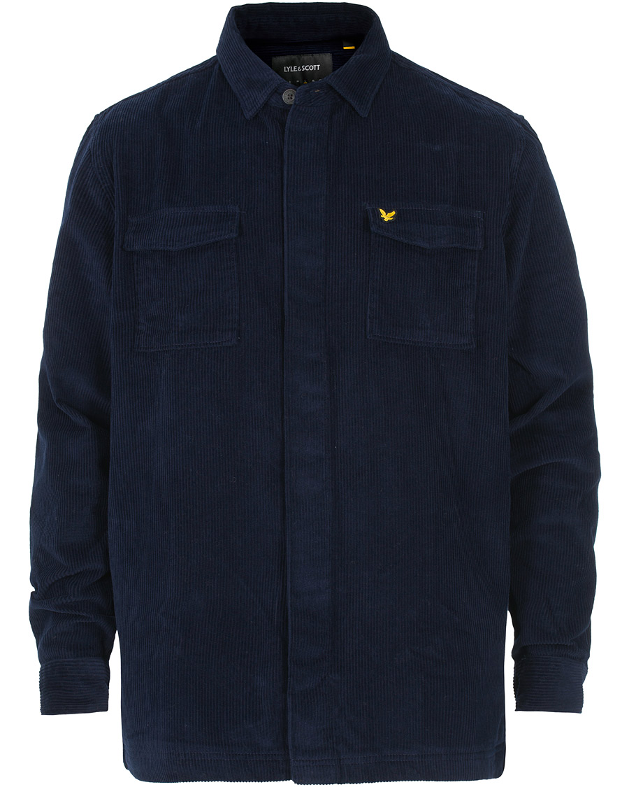Uomini | Camicie | Lyle & Scott | Corduroy Overshirt Navy