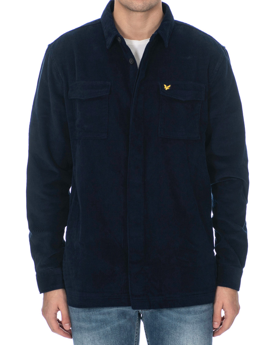Uomini | Camicie | Lyle & Scott | Corduroy Overshirt Navy