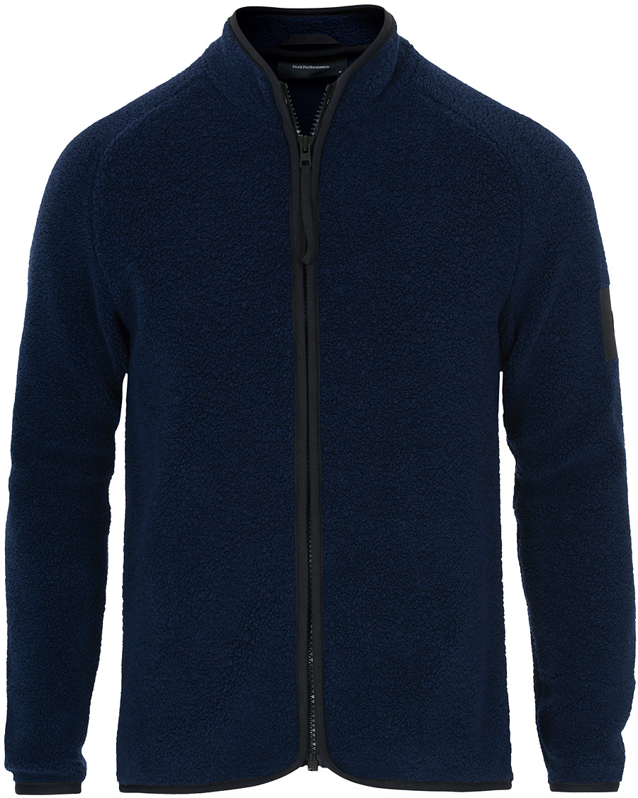 Uomini | Maglieria | Peak Performance | Ted Full Zip Fleece Salute Blue