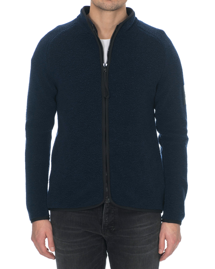 Uomini | Maglieria | Peak Performance | Ted Full Zip Fleece Salute Blue