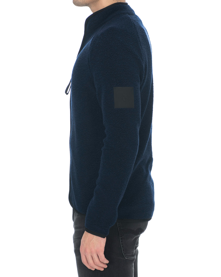 Uomini | Maglieria | Peak Performance | Ted Full Zip Fleece Salute Blue