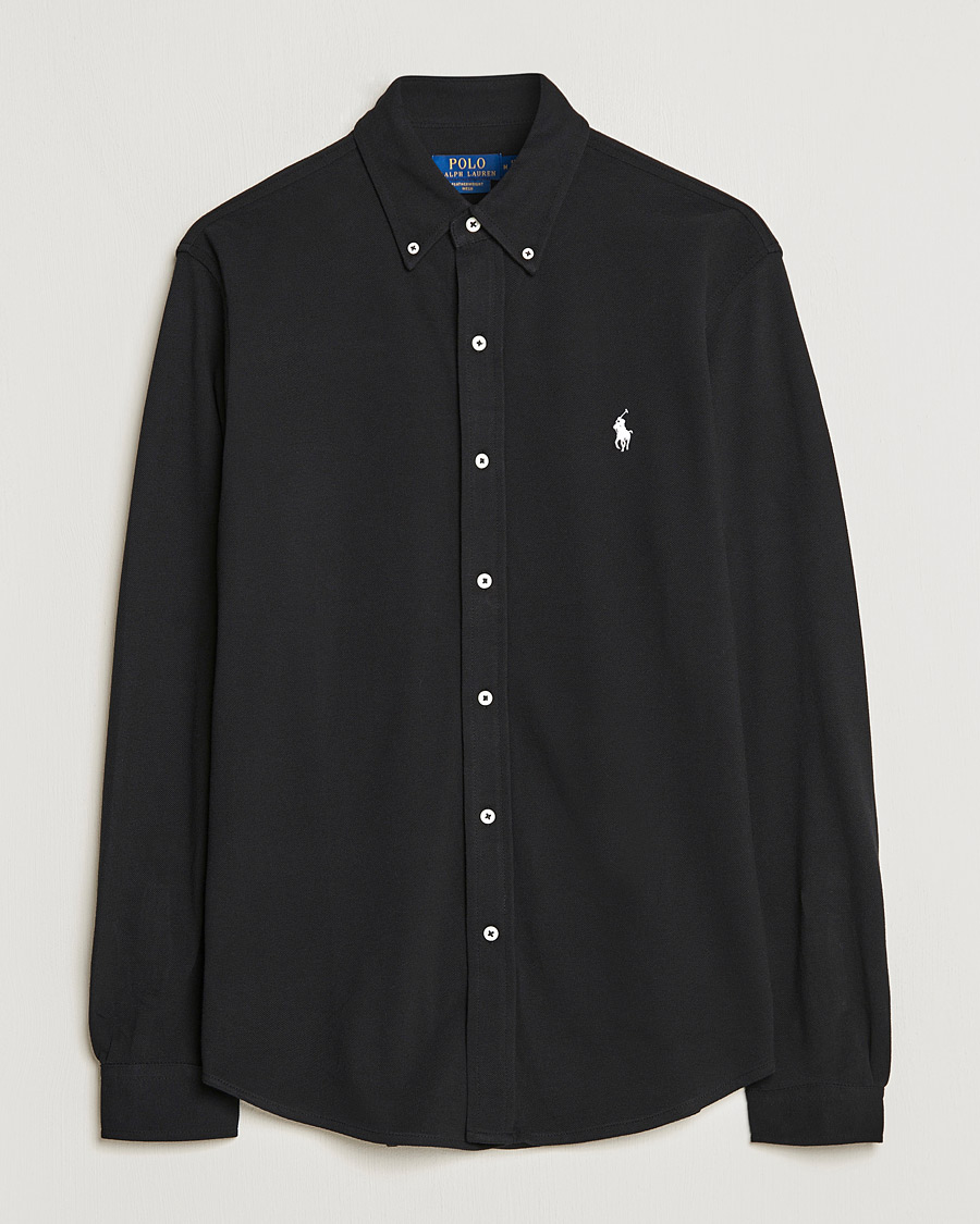 Uomini | Camicie | Polo Ralph Lauren | Featherweight Mesh Shirt Polo Black
