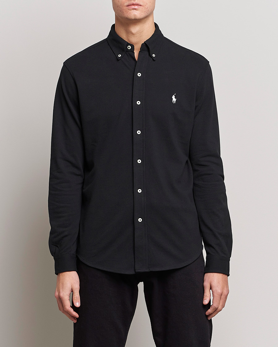 Uomini | Camicie | Polo Ralph Lauren | Featherweight Mesh Shirt Polo Black
