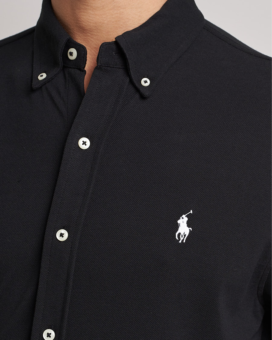 Uomini | Camicie | Polo Ralph Lauren | Featherweight Mesh Shirt Polo Black